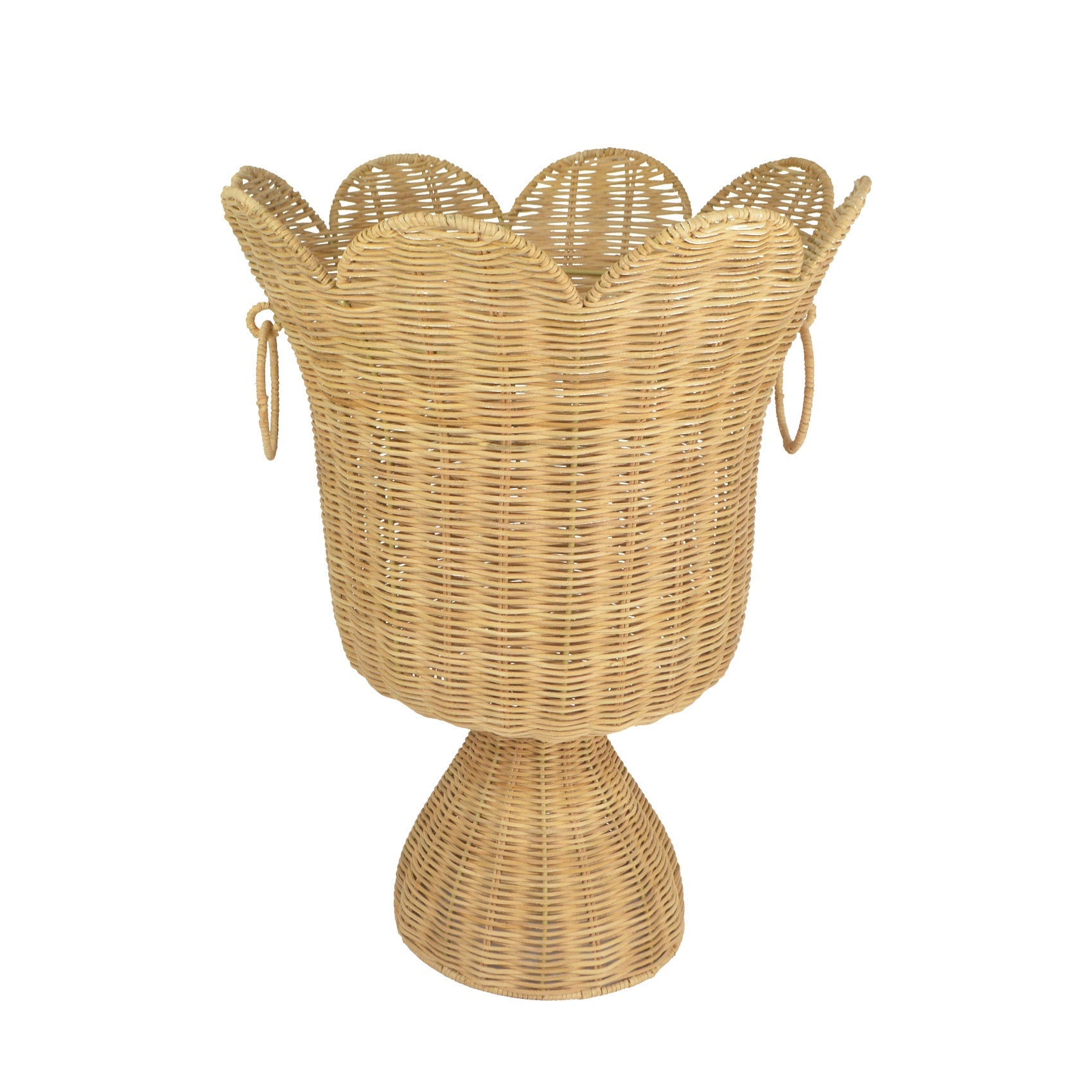 Pettine Rattan Tall Urn